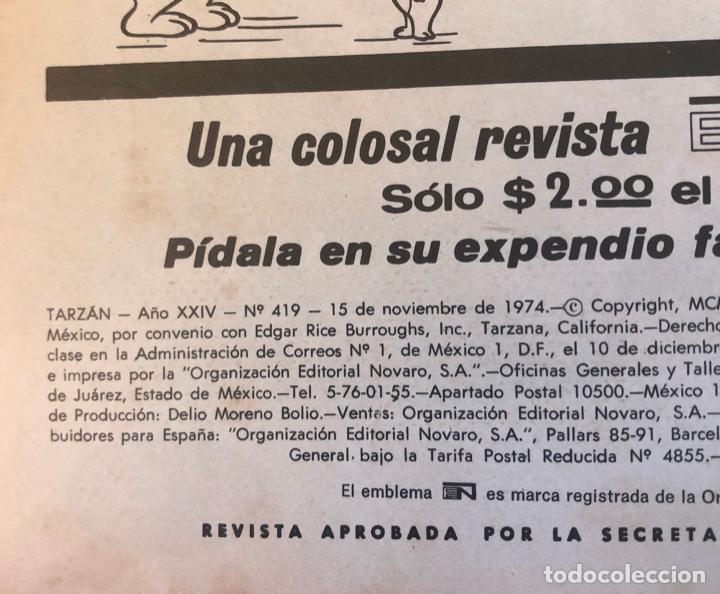 Tebeos: TARZAN DE LOS MONOS N&ordm;419 - EDITORIAL NOVARO - Foto 2