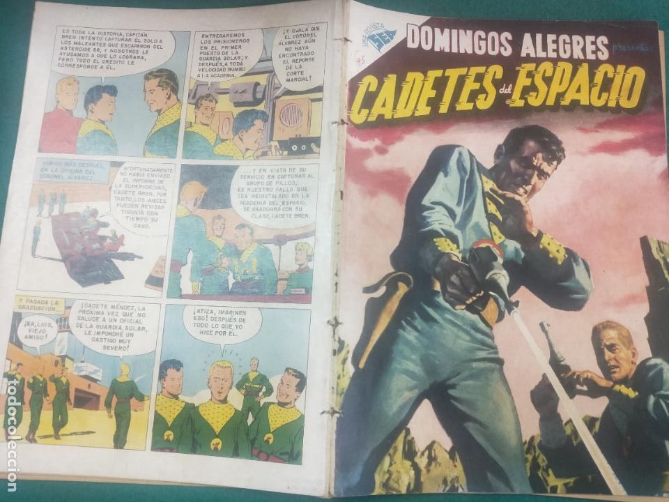 Tebeos: CADETES DEL ESPACIO. DOMINGOS ALEGRES N&ordm; 95. 1956. NOVARO SEA. - Foto 1