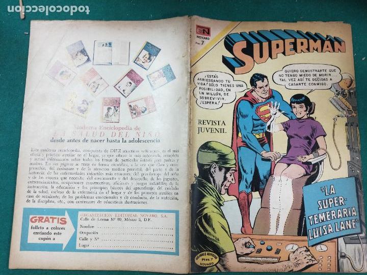 Tebeos: SUPERMAN N&ordm; 833. EDITORIAL NOVARO 1971. - Foto 1