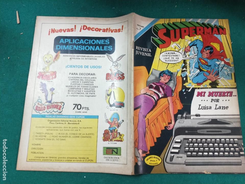 Tebeos: SUPERMAN N&ordm; 885. EDITORIAL NOVARO 1972. - Foto 1