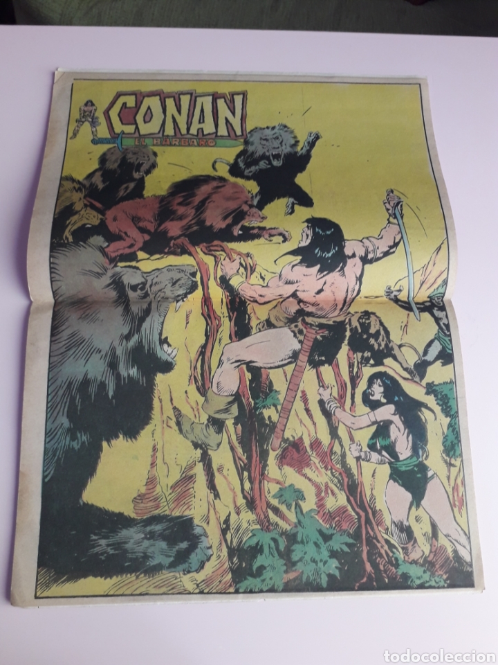 Tebeos: Conan el B&aacute;rbaro num 10. Ed Novaro. Con el P&oacute;ster. - Foto 2