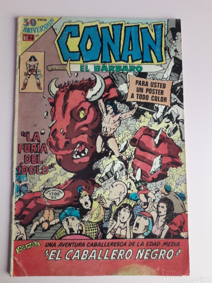 Tebeos: Conan el B&aacute;rbaro num 10. Ed Novaro. Con el P&oacute;ster. - Foto 1