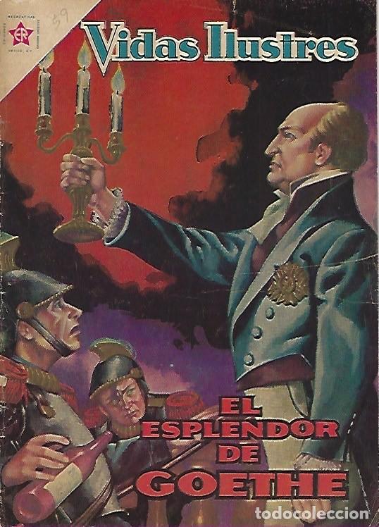 Tebeos: VIDAS ILUSTRES - NOVARO MEXICO # 059 1-dic.-1960 GOETHE, EL ESPLENDOR DE - Foto 1
