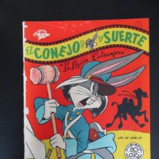 Tebeos: BUGS BUNNY (1950, SEA / NOVARO) -EL CONEJO DE LA SUERTE- 29 · XI-1952 · EL CONEJO DE LA SUERTE. Lote 387473354