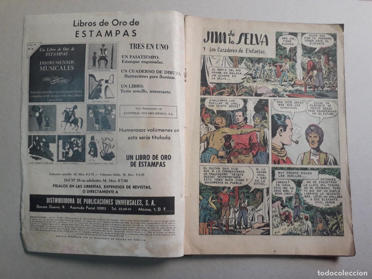Tebeos: Domingos alegres n&deg; 557 - Jim de la Selva - original editorial Novaro - Foto 2