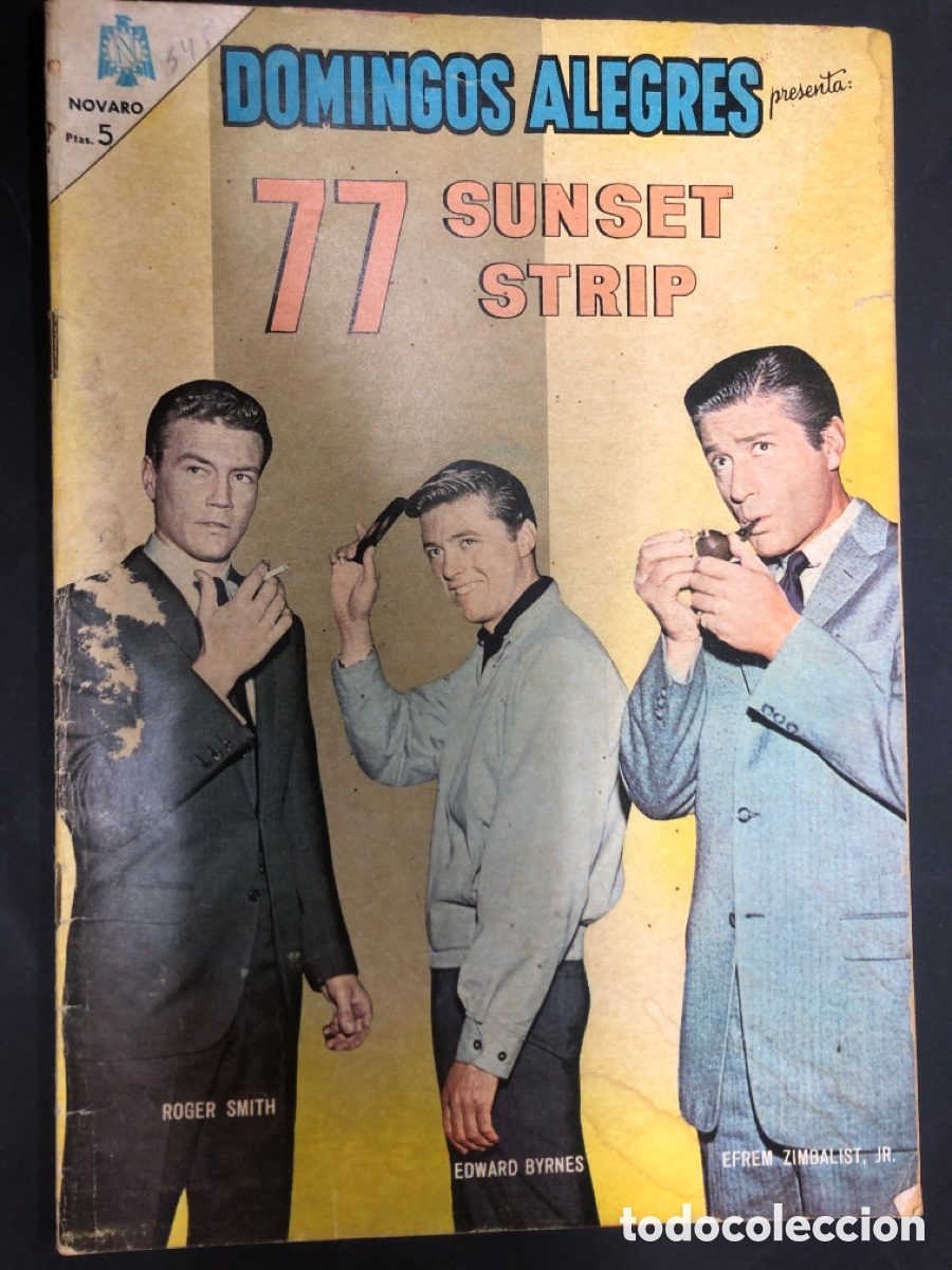 Tebeos: COMIC DOMINGOS ALEGRES N&ordm; 545 EDITORIAL NOVARO 77 SUNSET STRIP - Foto 1
