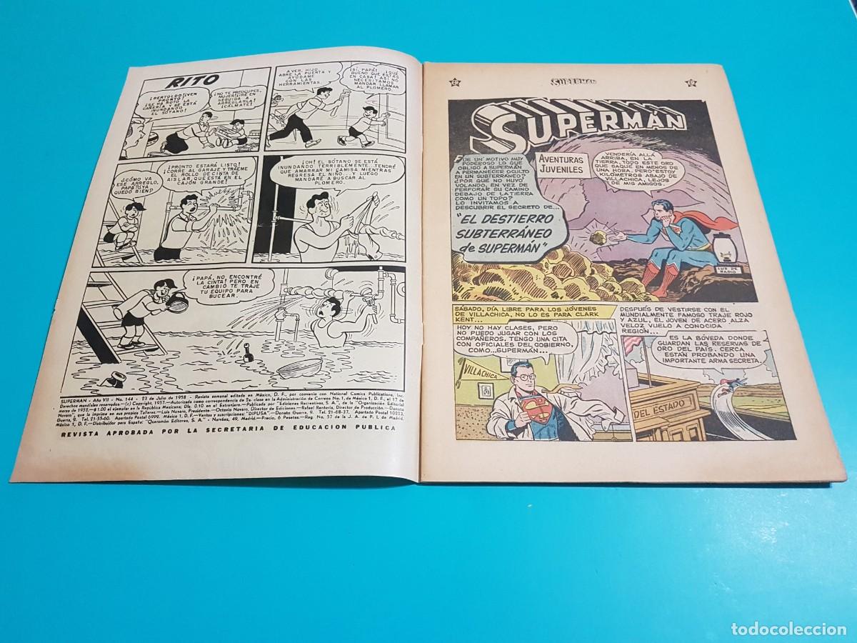 Tebeos: Superman, N&ordm; 144, Novaro. - Foto 2