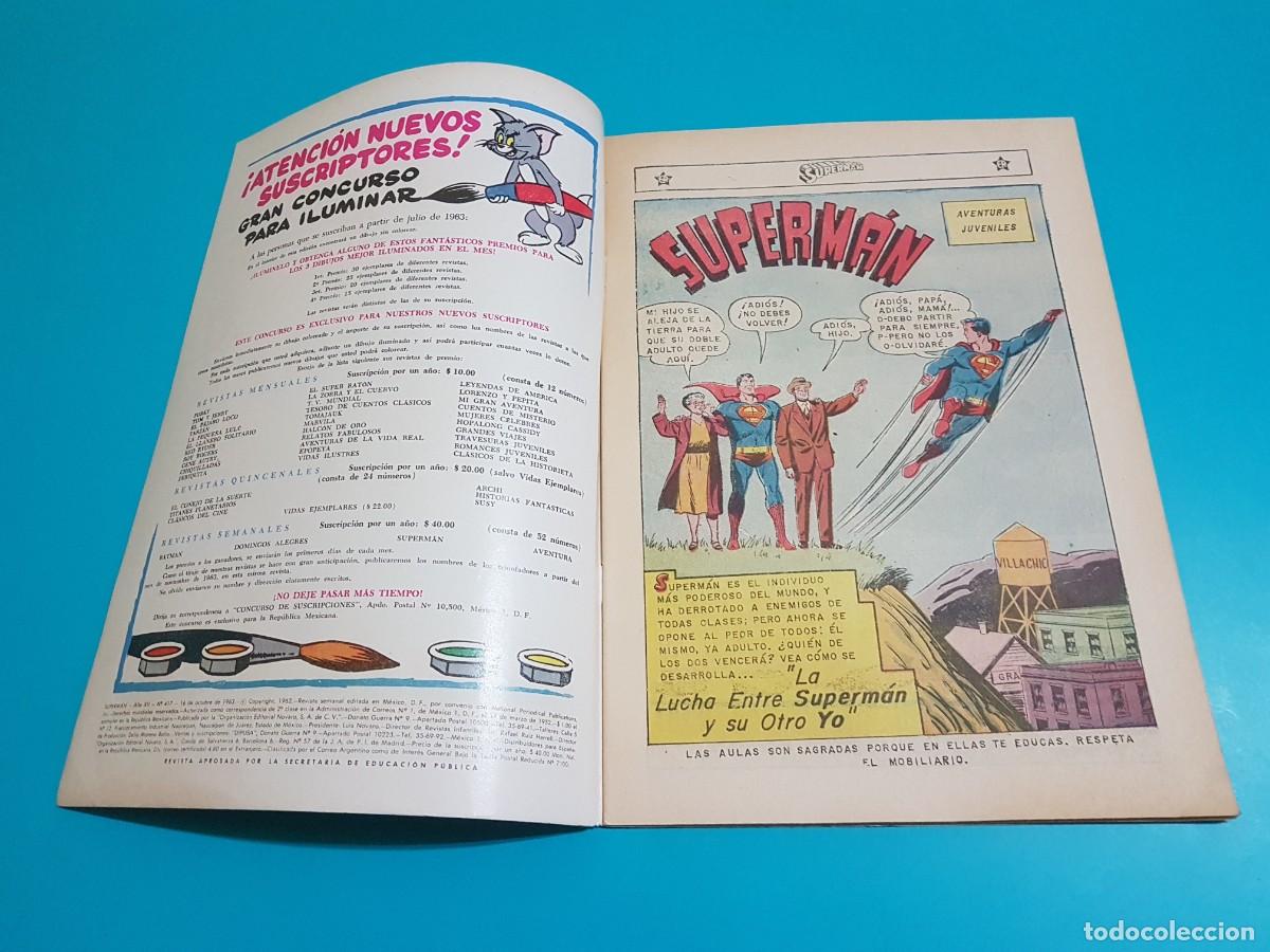 Tebeos: Superman, N&ordm; 417, Novaro. - Foto 2