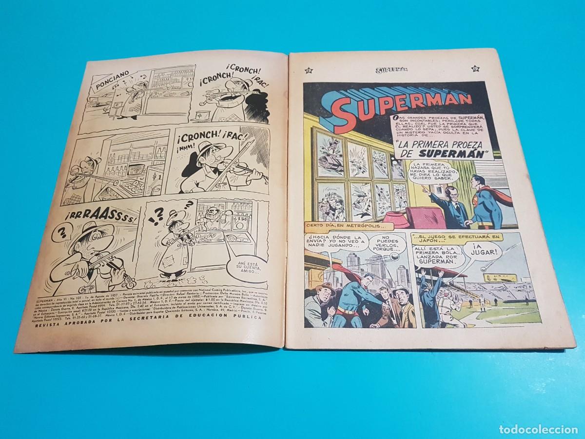 Tebeos: Superman, N&ordm; 105, Novaro. - Foto 2