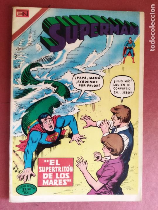 Tebeos: NOVARO - SUPERMAN N&ordm; 971 - EL SUPERTRITON DE LOS MARES - Foto 1