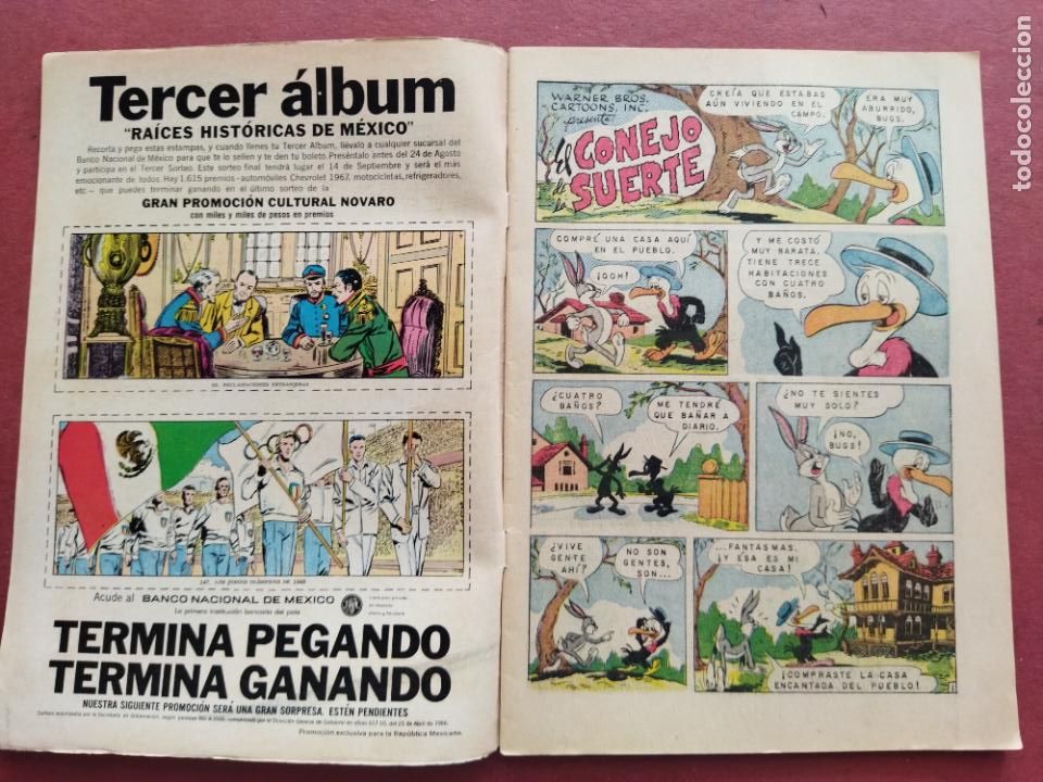 Tebeos: NOVARO - EL CONEJO DE LA SUERTE N&ordm; 267 - 1967 - Foto 2