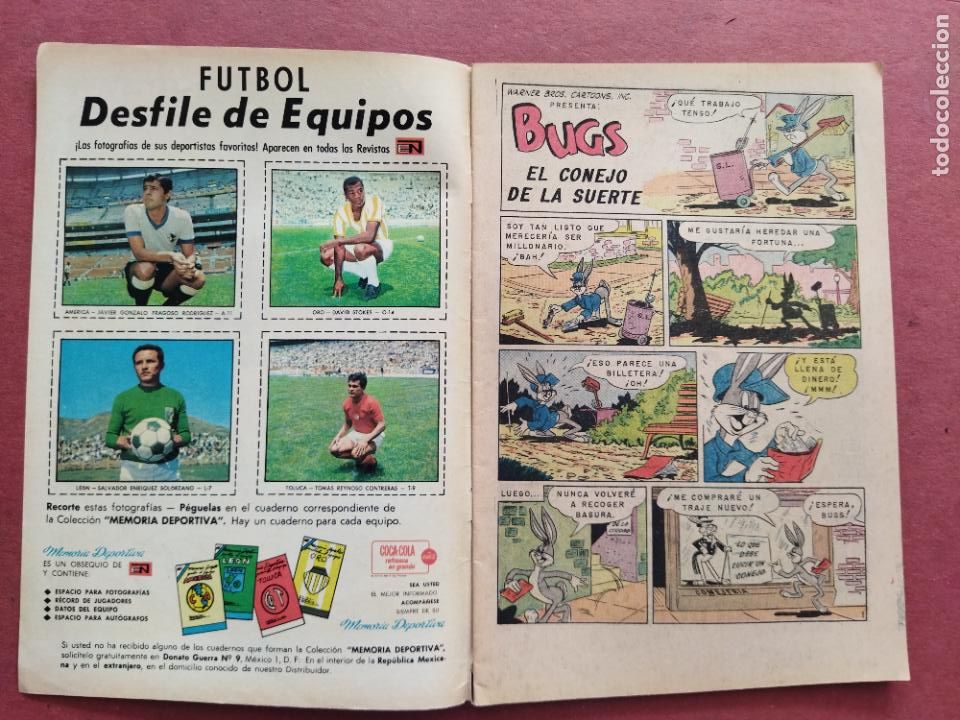 Tebeos: NOVARO - EL CONEJO DE LA SUERTE N&ordm; 284 - 1968 - Foto 2