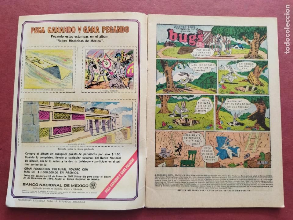 Tebeos: NOVARO - EL CONEJO DE LA SUERTE N&ordm; 250 - 1966 - Foto 2
