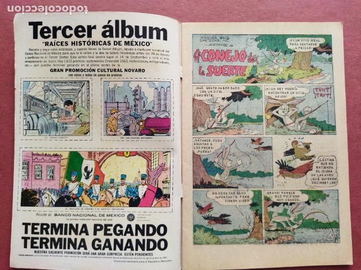 Tebeos: NOVARO - EL CONEJO DE LA SUERTE N&ordm; 272 - 1967 - Foto 2