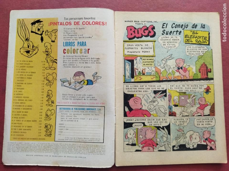 Tebeos: NOVARO - EL CONEJO DE LA SUERTE N&ordm; 221 - 1965 - Foto 2
