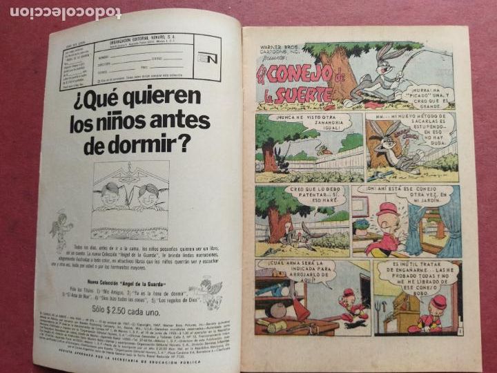 Tebeos: NOVARO - EL CONEJO DE LA SUERTE N&ordm; 274 - 1967 - Foto 2