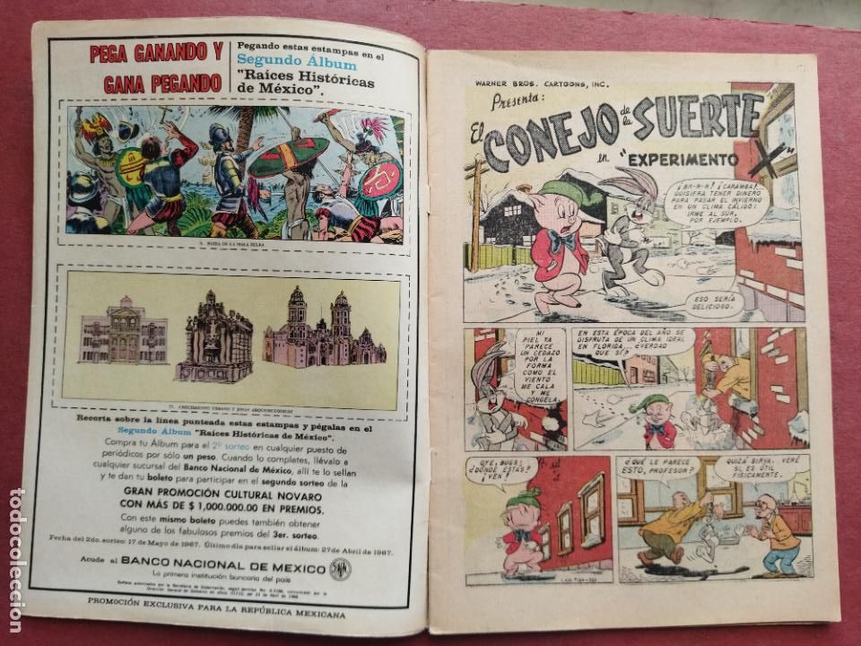 Tebeos: NOVARO - EL CONEJO DE LA SUERTE N&ordm; 258 - 1967 - Foto 2