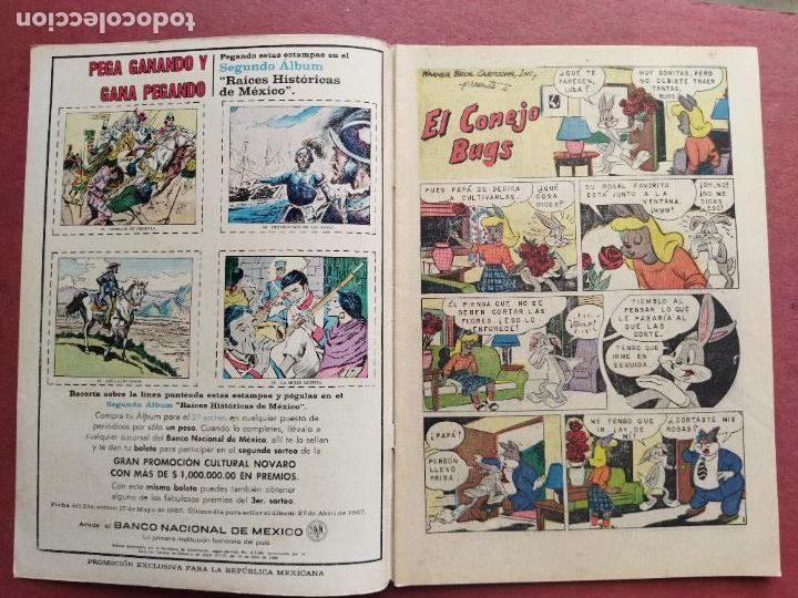 Tebeos: NOVARO - EL CONEJO DE LA SUERTE N&ordm; 261 - 1967 - Foto 2