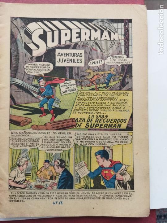 Tebeos: NOVARO - SUPERMAN N&ordm; 78 - 1956 - Foto 2