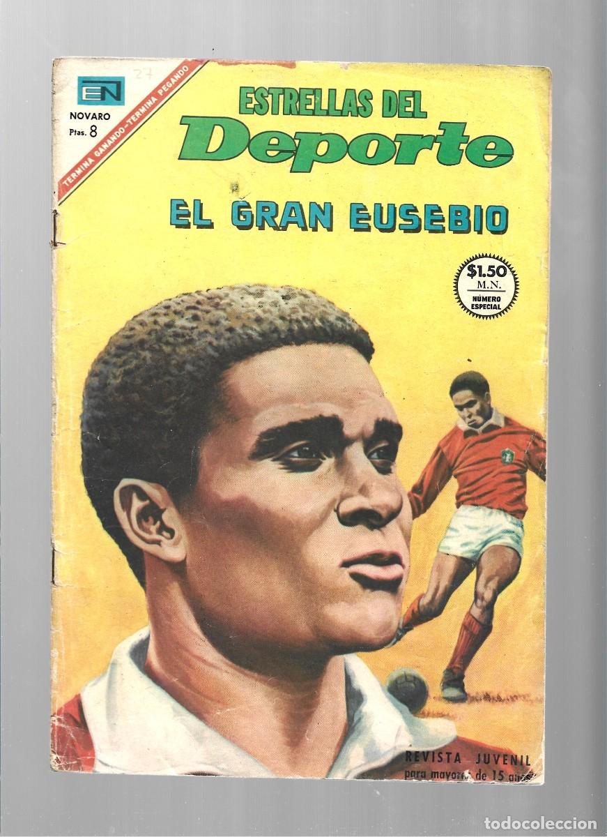 Tebeos: Estrellas del deporte 27: el gran Eusebio, 1967, Novaro - Foto 1