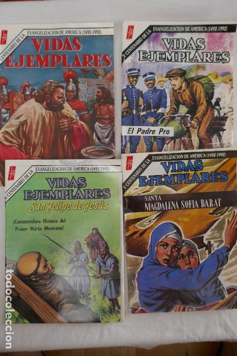Tebeos: VIDAS ILUSTRES - LOTE DE 4 EJEMPLARES - Foto 1
