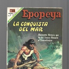 Tebeos: EPOPEYA 132: LA CONQUISTA DEL MAR, 1969, NOVARO, MUY BUEN ESTADO. COLECCIÓN A.T.