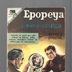 Tebeos: EPOPEYA 126: EL MUNDO DE LA FILATELIA, 1968, NOVARO, BUEN ESTADO. COLECCIÓN A.T.
