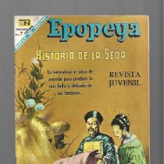 Tebeos: EPOPEYA 117: HISTORIA DE LA SEDA, 1968, NOVARO, MUY BUEN ESTADO. COLECCIÓN A.T.