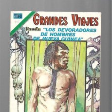 Tebeos: GRANDES VIAJES 142: LOS DEVORADORES DE HOMBRES DE NUEVA GUINEA, 1973, NOVARO. COLECCIÓN A.T.