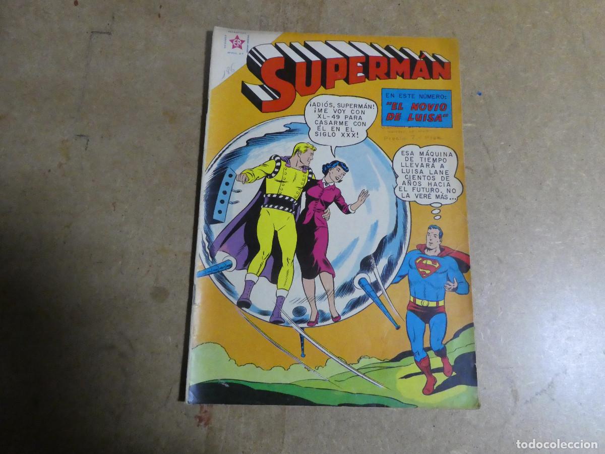 Tebeos: superman n&ordm; 186 de novaro - Foto 1
