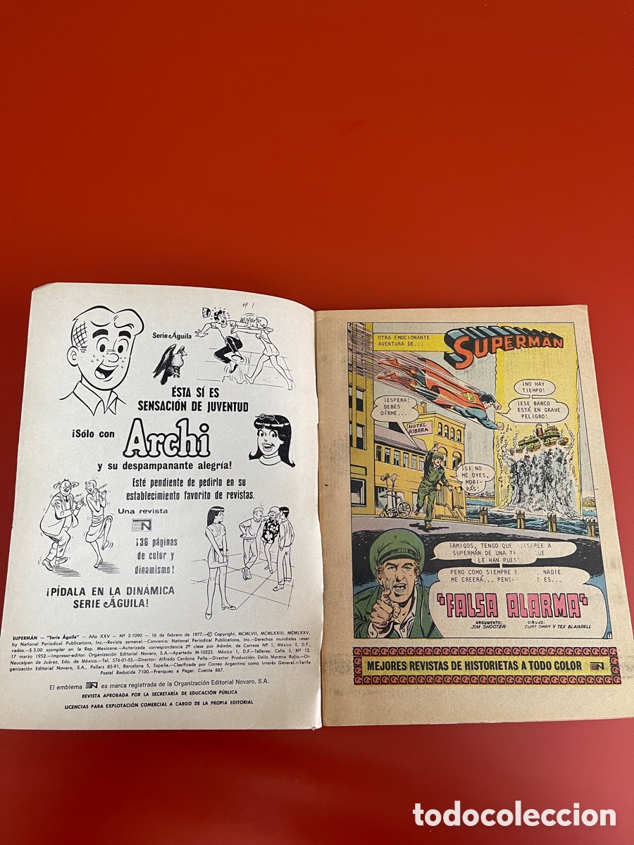 Tebeos: C&Oacute;MIC SUPERMAN NOVARO A&Ntilde;O 1977 - Foto 3