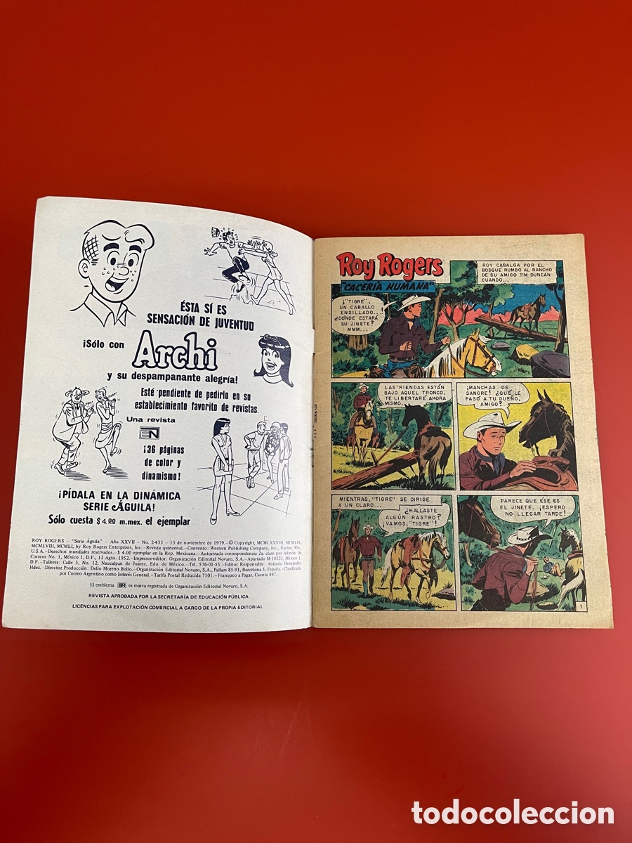 Tebeos: C&Oacute;MIC ROY ROGERS DE EDICIONES NOVARO A&Ntilde;O 1979. - Foto 3