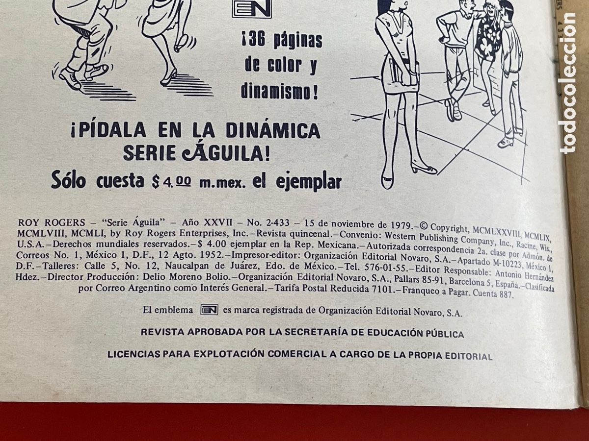 Tebeos: C&Oacute;MIC ROY ROGERS DE EDICIONES NOVARO A&Ntilde;O 1979. - Foto 4