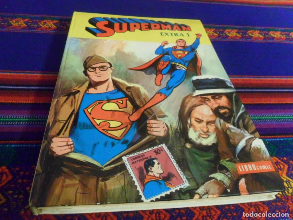 Tebeos: SUPERMAN EXTRA 1 LIBROCOMIC LIBRO COMIC, TAPAS DURAS. NOVARO 1978. - Foto 1