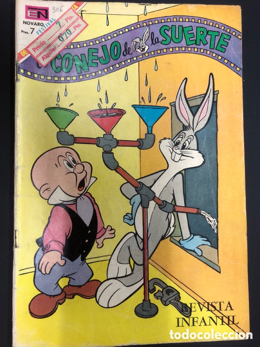 Tebeos: COMIC EL CONEJO DE LA SUERTE N&ordm;306 EDITORIAL NOVARO - Foto 1