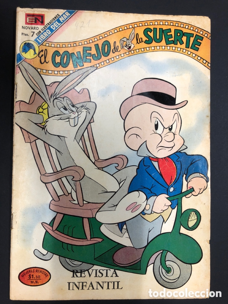Tebeos: COMIC EL CONEJO DE LA SUERTE N&ordm;421 EDITORIAL NOVARO - Foto 1
