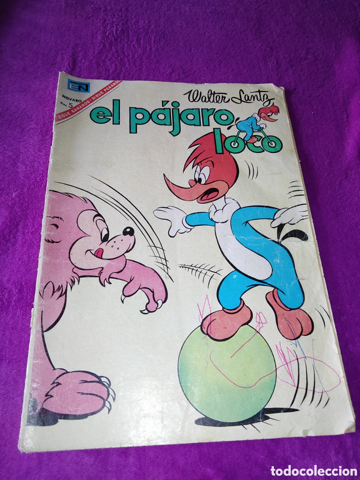 Tebeos: C&Oacute;MIC EL P&Aacute;JARO LOCO, WALTER LANTZ, 5 PTAS - Foto 1