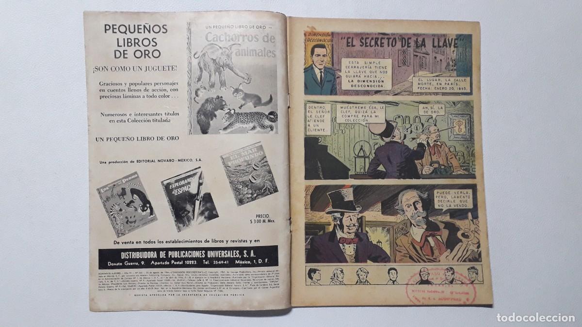 Tebeos: Domingos alegres n&deg; 543 - Dimensi&oacute;n Desconocida - original editorial Novaro - Foto 2