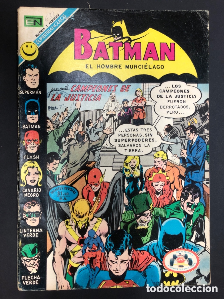 Tebeos: COMIC BATMAN N&ordm; 633 EDITORIAL NOVARO 1972 - Foto 1