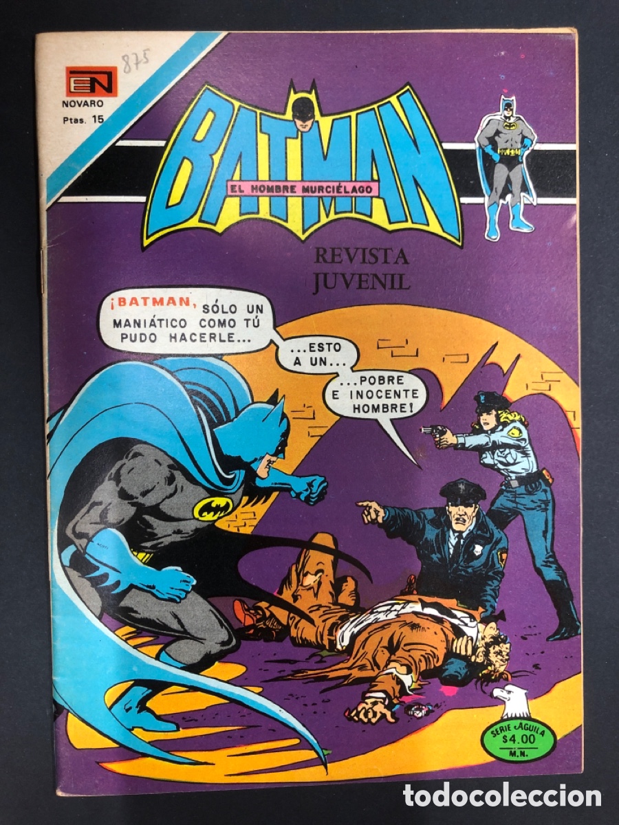 Tebeos: COMIC BATMAN N&ordm; 875 EDITORIAL NOVARO 1977 - Foto 1