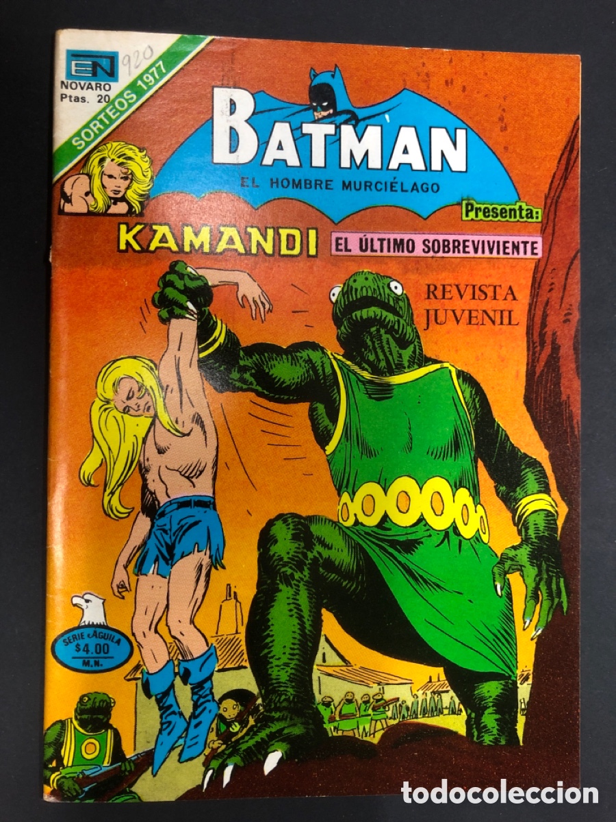 Tebeos: COMIC BATMAN N&ordm; 920 EDITORIAL NOVARO 1978 - Foto 1