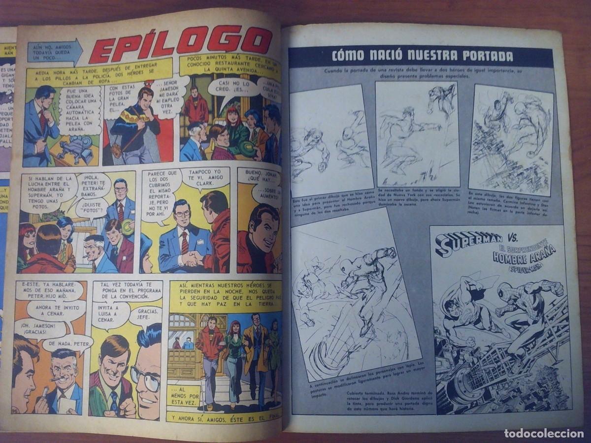 Tebeos: Superman vs Spiderman (DC vs Marvel) 3&ordf;Ed. 1979 Novaro - Foto 9