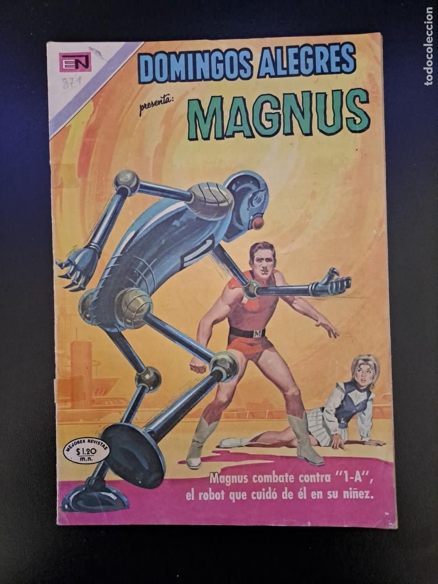 Tebeos: Domingos alegres 871, Novaro en buen estado Bolsa xx