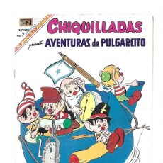 Tebeos: CHIQUILLADAS 252: AVENTURAS DE PULGARCITO, 1969, NOVARO, BUEN ESTADO. COLECCIÓN A.T.