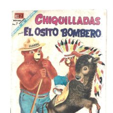 Tebeos: CHIQUILLADAS 240: EL OSITO BOMBERO, 1968, NOVARO, BUEN ESTADO. COLECCIÓN A.T.