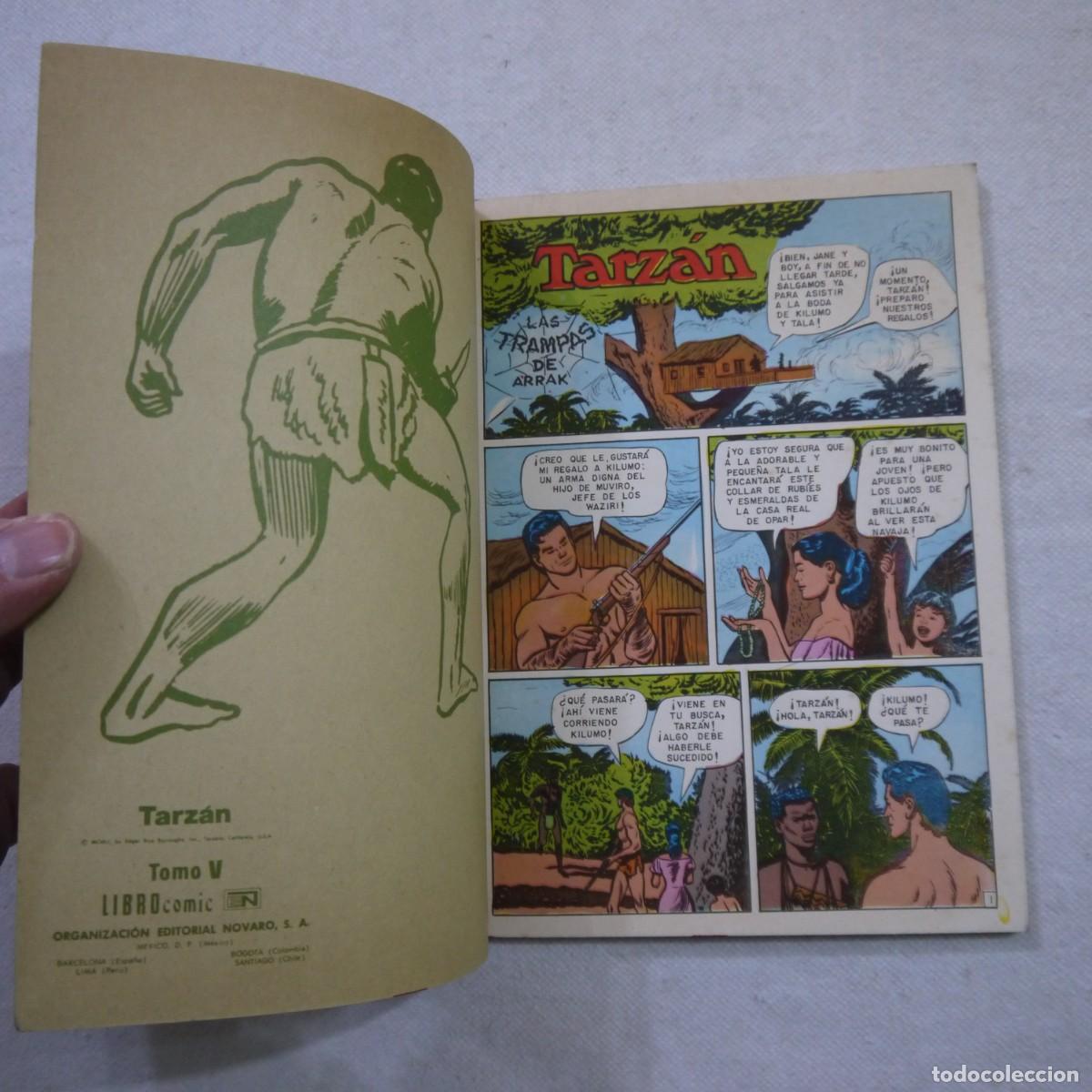 Tebeos: TARZ&Aacute;N TOMO V LIBRO-C&Oacute;MIC - EDITORIAL NOVARO - 1974 - Foto 2
