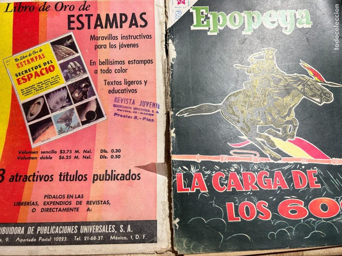 Tebeos: EPOPEYA - LA CARGA DE LOS 600 - N&ordm; 24 - NOVARO - Foto 3