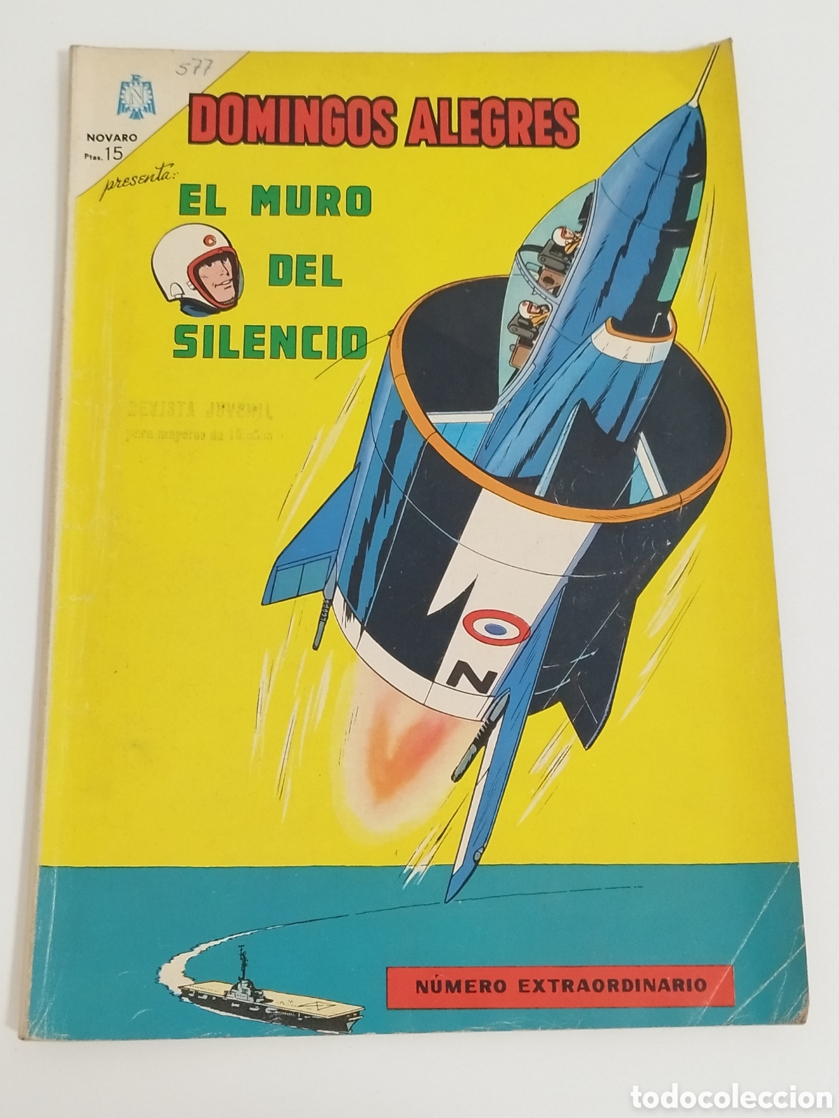 Tebeos: DOMINGOS ALEGRES / EL MURO DEL SILENCIO / NOVARO / NUMERO EXTRA / DIFICIL - Foto 1
