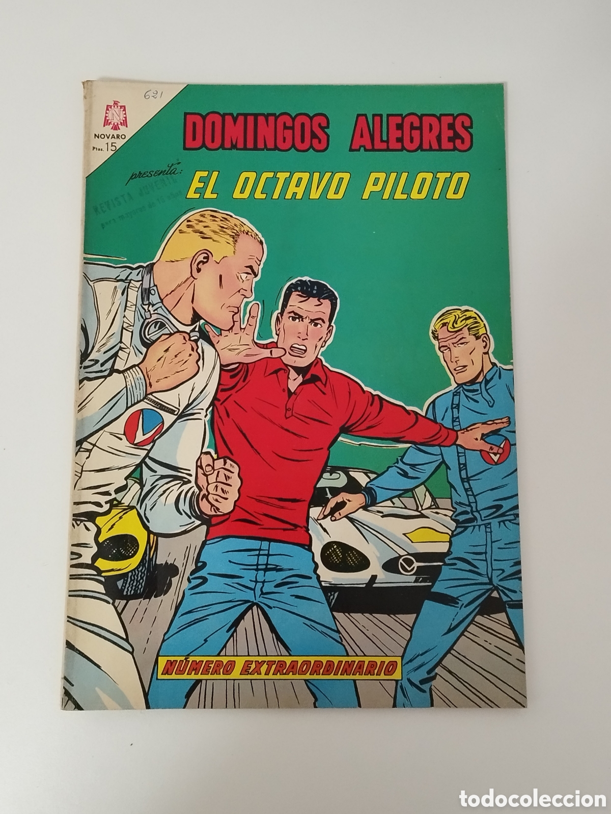 Tebeos: DOMINGOS ALEGRES / EL OCTAVO PILOTO / NOVARO / NUMERO EXTRA / DIFICIL - Foto 1