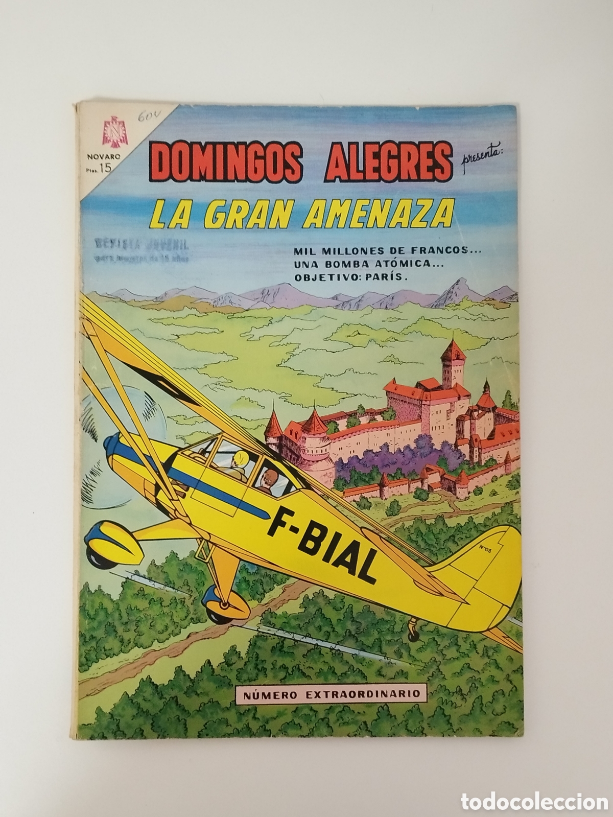 Tebeos: DOMINGOS ALEGRES / LA GRAN AMENAZA / NOVARO / NUMERO EXTRA / DIFICIL - Foto 1